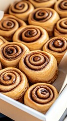 Warm cinnamon rolls sit invitingly in a dish, drizzled with creamy icing, creating a delicious breakfast treat perfect for sharing with friends and family