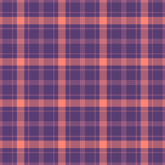 Halloween vector pattern with plaid stripes and pumpkins, spooky ghosts, and scary ornaments. Ideal for autumn background, textile, fabric, party decor, greeting cards, posters, or tiled wallpaper.