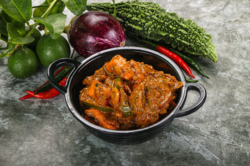 Indian cuisine - homemade mutter paneer