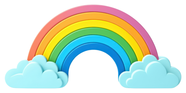PNG Rainbow cloud nature font sky.