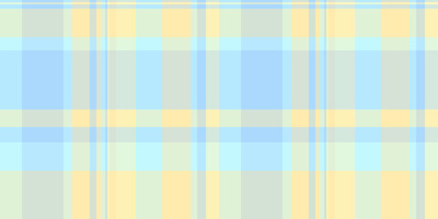 Checker fabric seamless plaid, yard tartan texture vector. Oilcloth textile check pattern background in light and white colors.