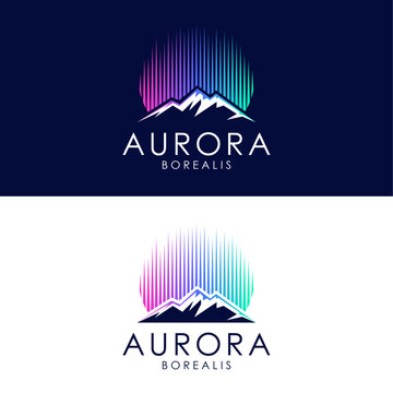 Aurora Borealis logo template