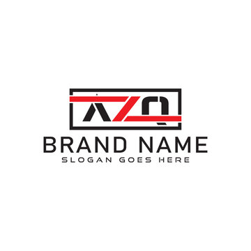 AZQ letter logo design. AZQ business and real estate monogram logo vector template.