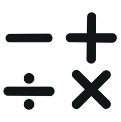 Obraz premium Square root icon pack. Math root number formula vector sign. Mathematic square root of x icon.