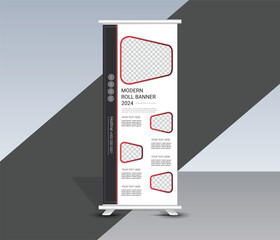 Corporate roll up and X banner design template design for business, flyer, brochure, cover, flyer, background, text, display