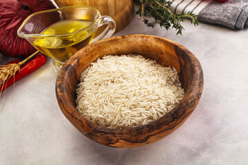 Indian cuisine - raw basmati rice