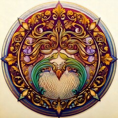 Elegant color vignette design with gradient hues blending smoothly for creative backgrounds.