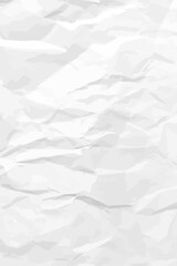White clean crumpled paper