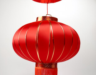 Red Lanterns, to celebrate the lunar new year on a white background