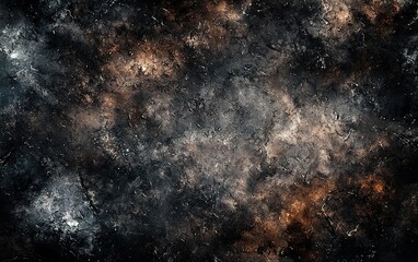 A textured abstract background showcasing dark and light hues with specks of color, resembling an atmospheric cosmic scene