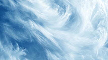 Obraz premium Abstract feathered texture in blue and white resembling snowy winter scene for merry christmas and happy new year ai
