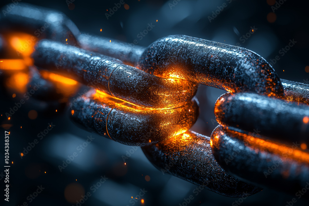 Aufkleber a secure blockchain transaction, illustrating the use of cryptography to ensure safe digital transac