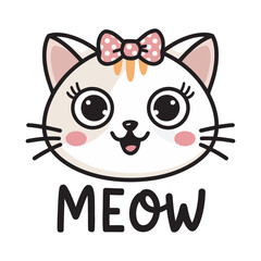 cute cat vector illustration