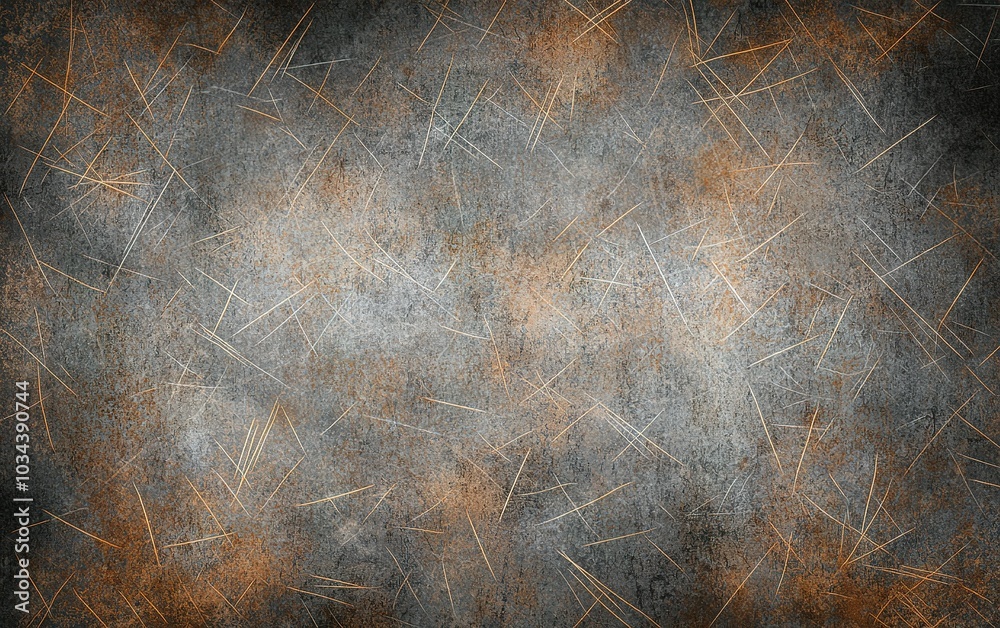 Poster abstract textured background featuring a mix of gray, orange, and white patterns created through sub