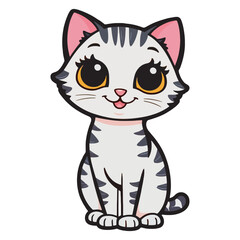 cute cat vector illustration