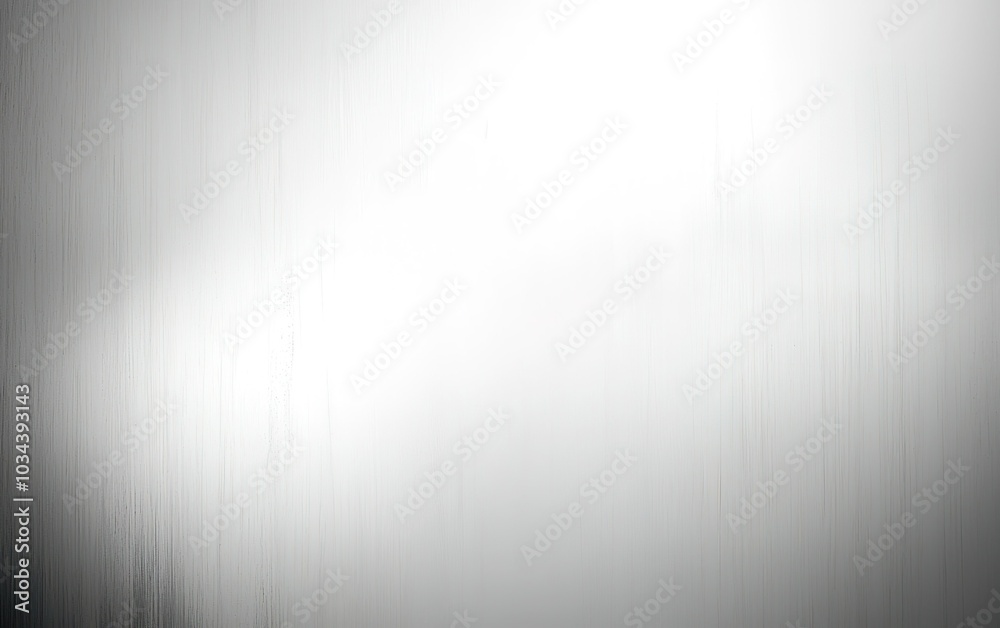 Wall mural smooth silver metallic surface with subtle texture illuminated by bright light from above