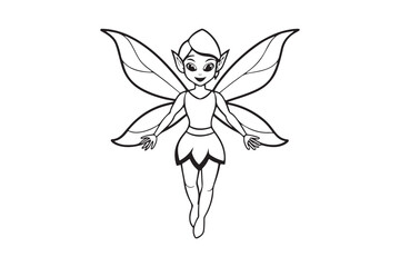 Fairy Flight Silhouette Vector Illustration, Fairy Flight Silhouette 