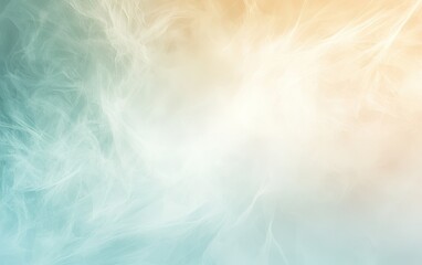 Obraz premium Gentle wisps of colorful fog blend gracefully in a serene landscape during a soft morning light