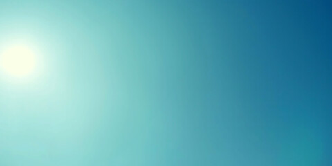 Obraz premium Tranquil blue sky with bright sunlight and gentle gradient