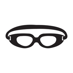 Fototapeta premium swimming goggles icon vector illustration design template