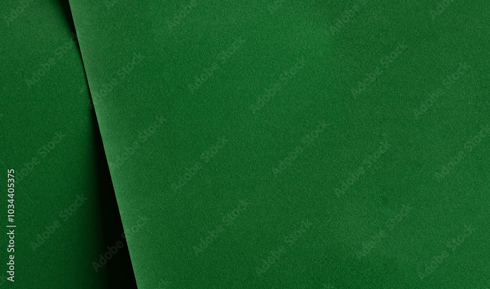 Poster Paper texture background. Premium designer sheet with deep emerald shade and elegant structure. Clean, modern layers of felt textile and flocked material create a chic, classy look