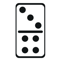 the game of dominoes. set of black blocks. vector illustration domino.