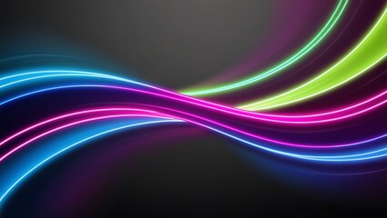 Abstract colorful wave background. Generative Ai.