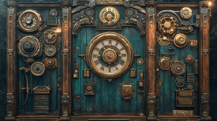 Time machine slot game with steampunk design and bonuses