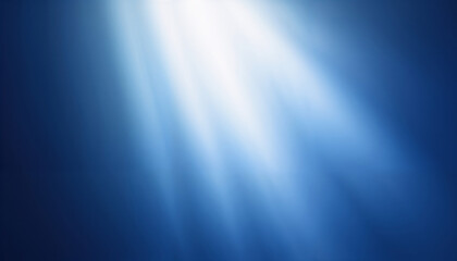 Obraz premium Abstract blue light rays illuminating, conveying calmness and serenity, soft gradient background
