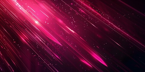 Dark pink abstract background with glowing arrow lines. Modern shiny blue geometric lines design. Technology futuristic concept. Horizontal banner template. Suit for cover, header, poster, banner, web