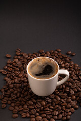 bean, photography, background, caffeine, grain, espresso, cafe, coffee cup, beverage, texture, roasted coffee bean, coffee, energy, shop, natural, drink, copy space, roasted