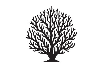 Coral Silhouette minimalist 4.eps