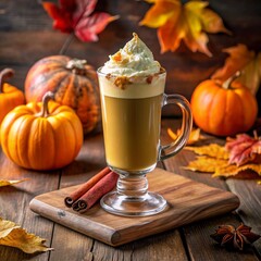 A Photo of a Pumpkin Chai Latte