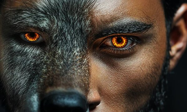 Wolf Transformation - Human and Animal Combined