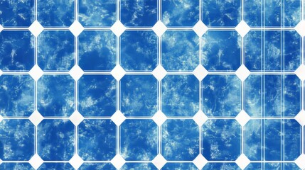 Solar panel seamless texture, symbolizing sustainable energy generation. 