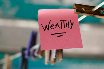 Motivational Word In A Pink Square Paper Outdoor Composition