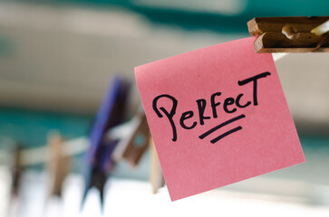 Motivational Word In A Pink Square Paper Outdoor Composition