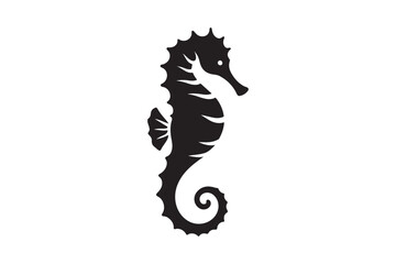 Seahorse silhouette vector clip art 42.eps