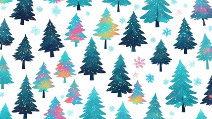 Obraz premium Christmas, Christmas tree, background, 2024, 2025, new year, festival, type 13