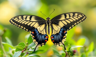 Close-up of butterfly on plant