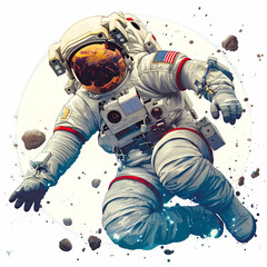 Cute astronaut clipart