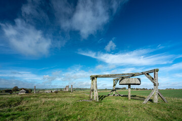 Magpie Mine a disused and ruined lead mine in the Derbyshire Peak District National Park.