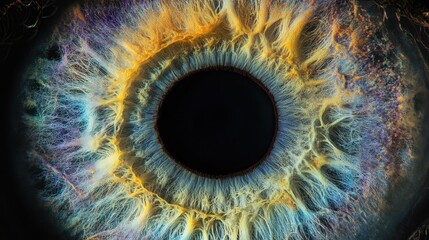 Close up of a detailed human eye