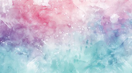 A gentle pastel background with a mix of light green, soft purple, and pale peach hues