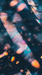 Obraz premium Abstract Light Reflections with Bokeh Background, Poster Header Cover Backdrop Design