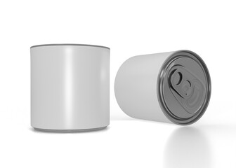 Tin can package mockup