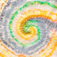 Yellow Tiedye Pattern. Vector 1960 Pattern. Green Color Swirl Pattern. Spiral Tie Dye Swirl. Grey Orange Tie Die. Abstract Green Pattern. Vector Tie Dye Paint. Circle Music. Yellow Tiedye.