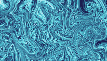 Liquid purple background, spilled colors blue, navy blue and turquoise. Abstract colorful background