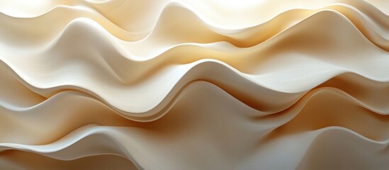 Obraz premium Abstract Cream Wavy Texture
