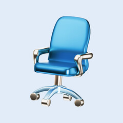 3D Illustration of an Office Chair - Sleek and Modern Design for Professional Workspaces